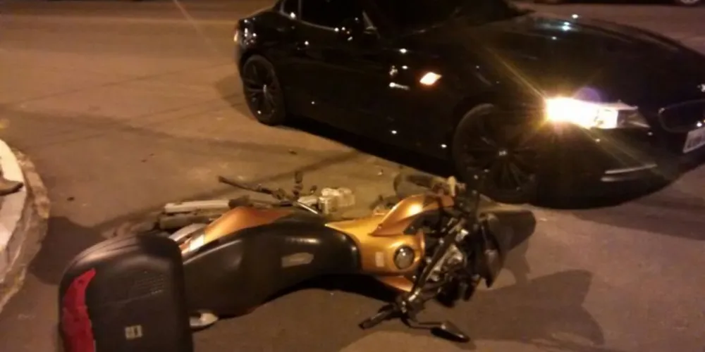 Imagem ilustrativa da imagem Motociclista fica ferido em acidente na Anita Garibaldi