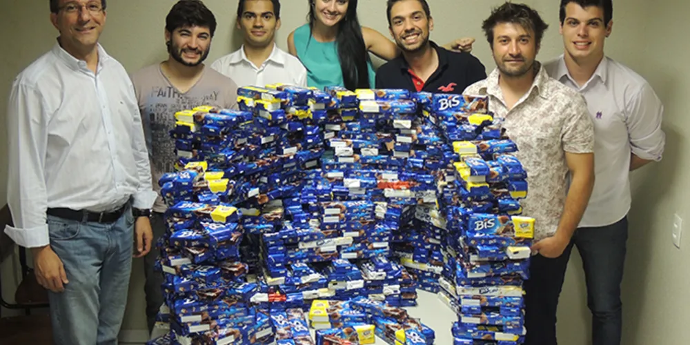 Imagem ilustrativa da imagem Ação solidária arrecada mil caixas de chocolate