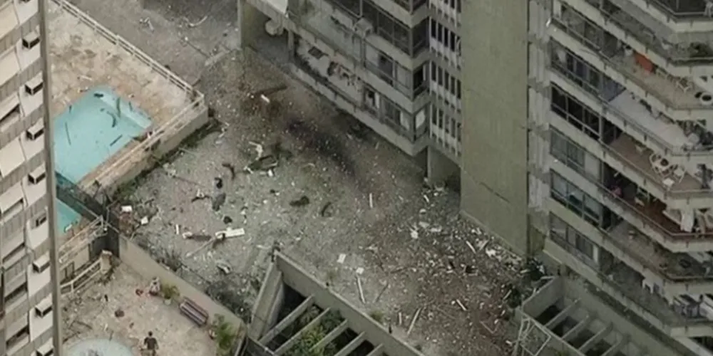 Imagem ilustrativa da imagem Explosão em prédio deixa cinco feridos no Rio de Janeiro