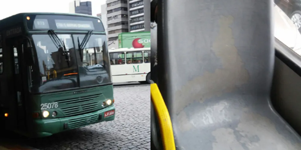Imagem ilustrativa da imagem Passageiros pegam ônibus com bancos com tinta fresca