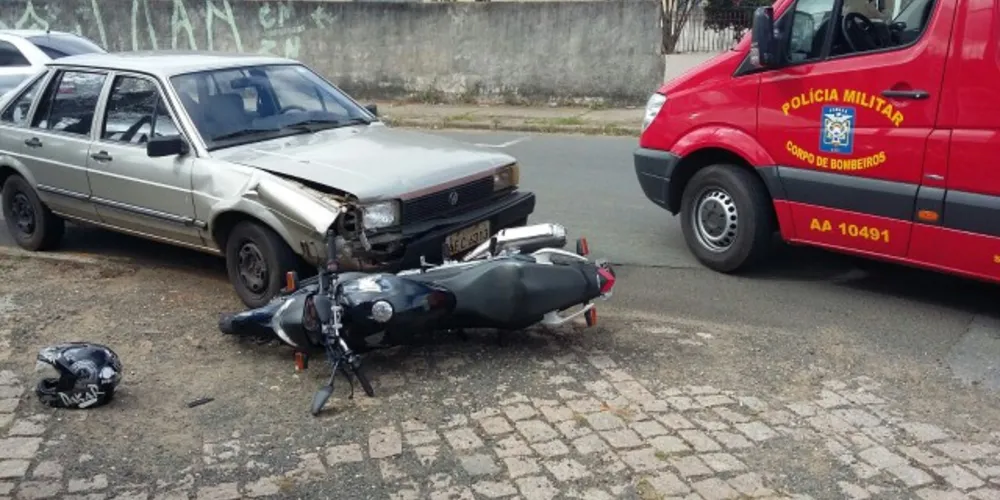 Imagem ilustrativa da imagem Motoqueiro fica ferido em acidente na Nova Rússia