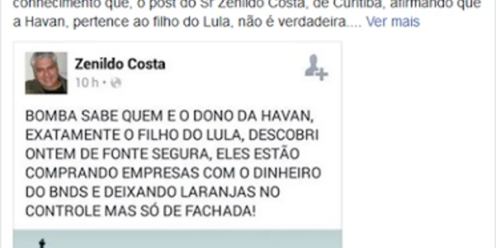 Imagem ilustrativa da imagem Havan desmente boato e internauta pede desculpas