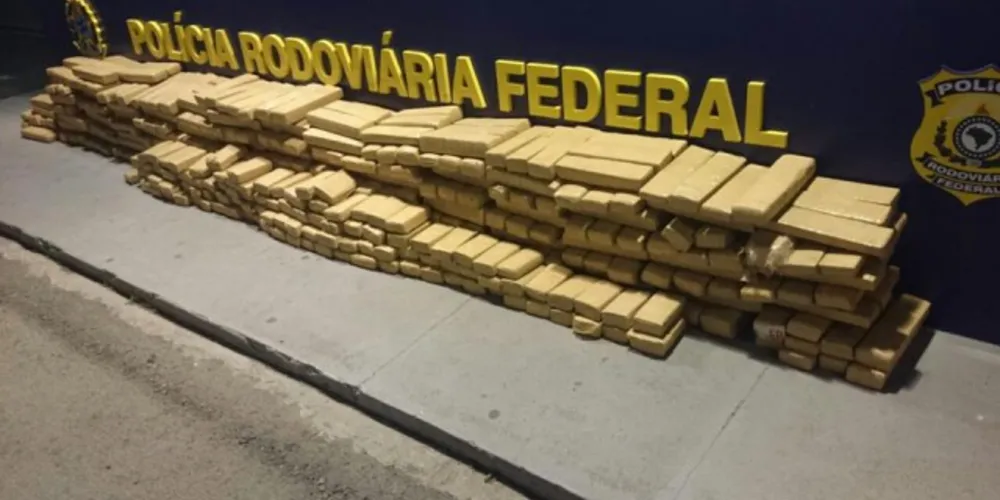 Imagem ilustrativa da imagem PRF apreende 377 kg de maconha e prende ‘batedor’