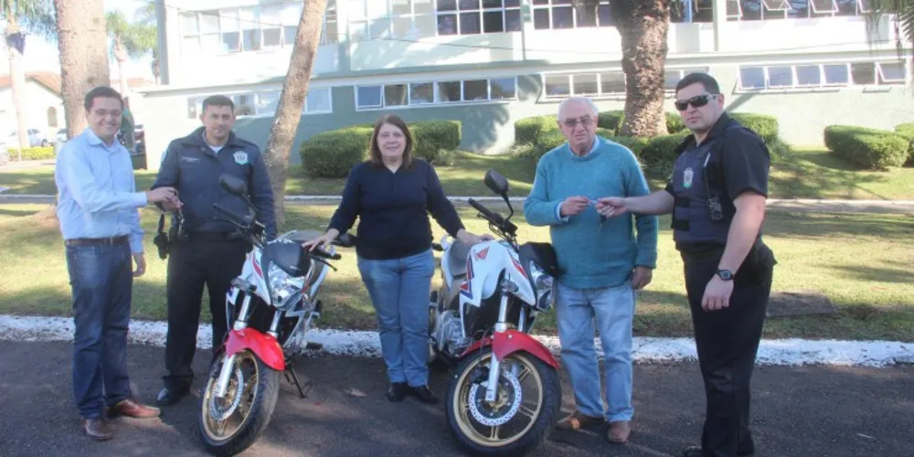 Imagem ilustrativa da imagem Segurança Pública de Castro recebe duas motocicletas