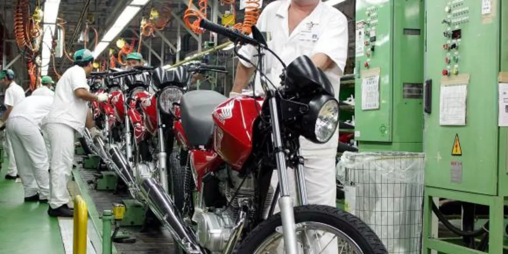 Imagem ilustrativa da imagem Produção de moto tem queda de 9,5% no primeiro semestre