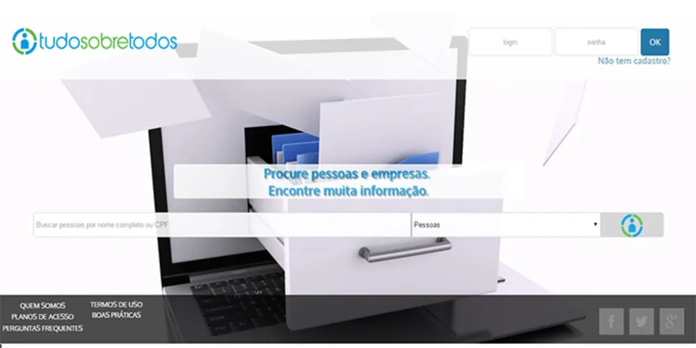 Imagem ilustrativa da imagem Justiça determina retirada do ar de site 'Tudo sobre Todos'