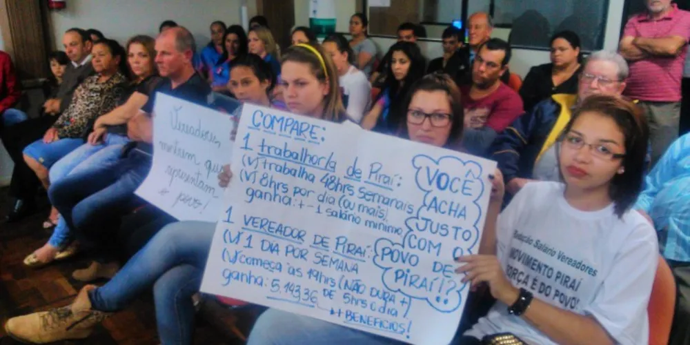 Imagem ilustrativa da imagem População pressiona vereadores por diminuição de salários