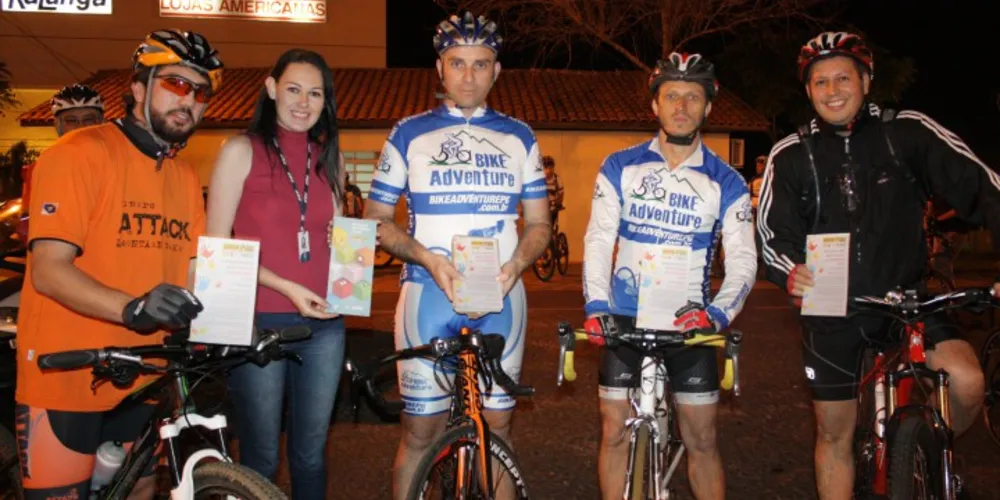 Imagem ilustrativa da imagem Pedal Noturno reúne mais de 100 ciclistas em PG