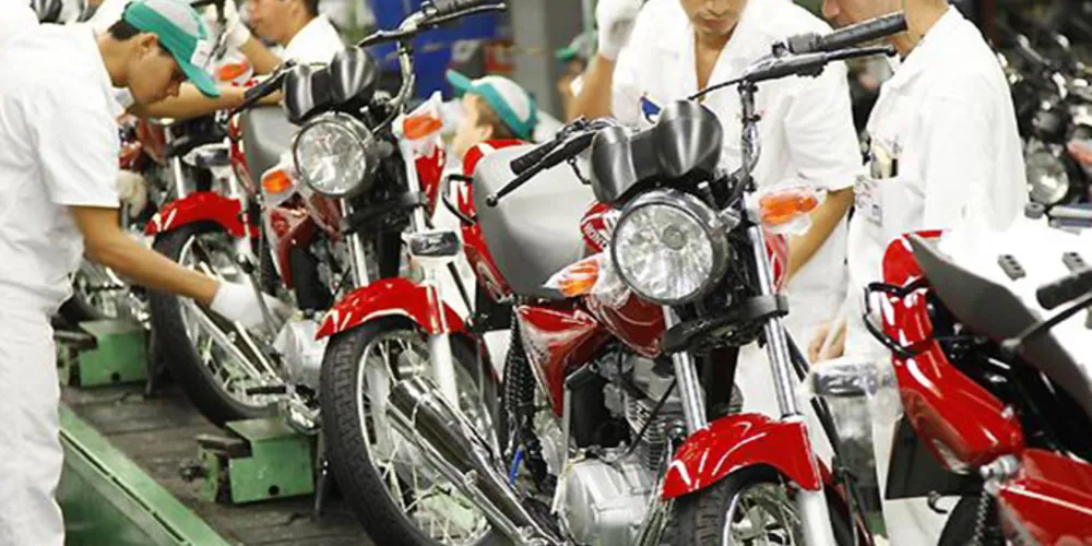 Imagem ilustrativa da imagem Produção de motos cai 13% em julho e 25,2% em um ano
