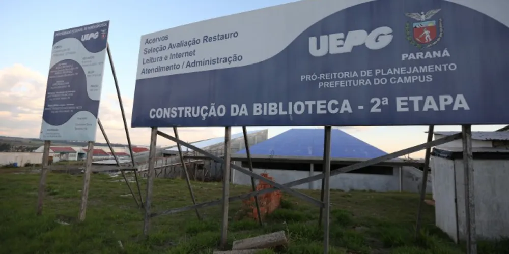 Imagem ilustrativa da imagem Biblioteca da UEPG deve ser concluída em seis meses