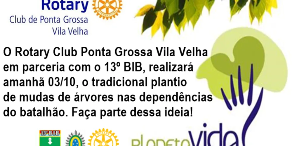 Imagem ilustrativa da imagem Projeto Planeta Vida - Rotary Club Vila Velha