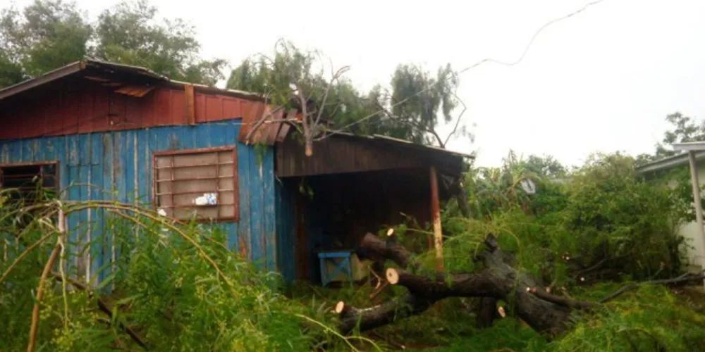 Imagem ilustrativa da imagem Chega a 9.800 pessoas afetadas por temporal no Paraná