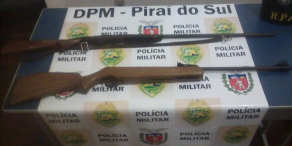 Imagem ilustrativa da imagem Polícia apreende duas espingardas na região