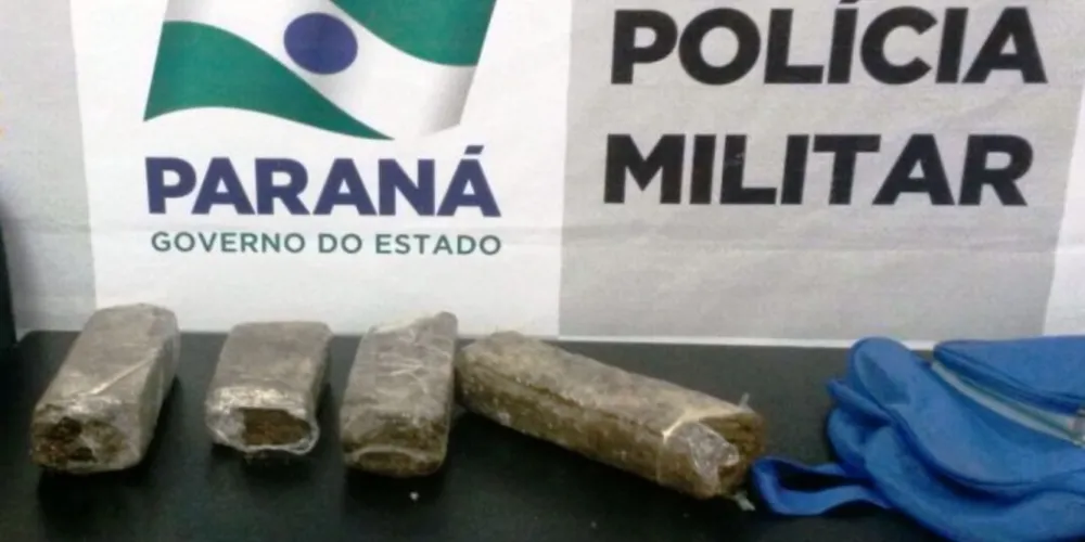 Imagem ilustrativa da imagem PM apreende 3 kg de maconha em Castro e detém dupla