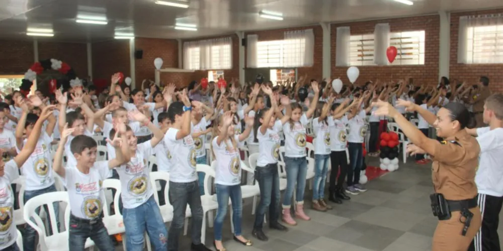 Imagem ilustrativa da imagem Proerd forma mais 210 alunos em Castro