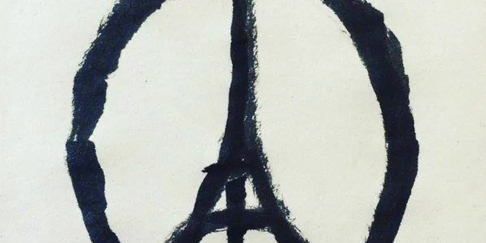 Imagem ilustrativa da imagem Artistas usam ilustrações para pedir paz após ataques em Paris