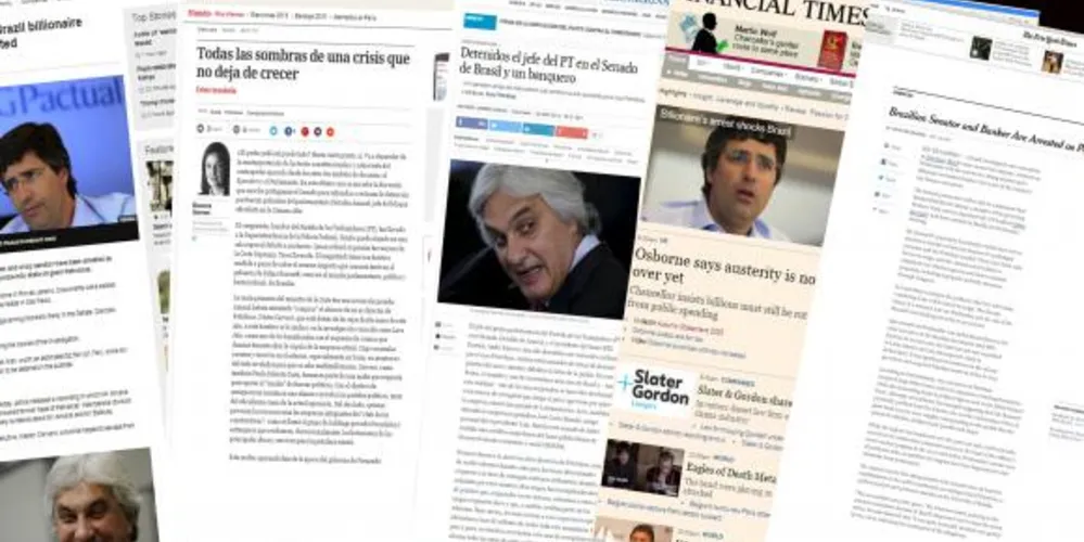 Imagem ilustrativa da imagem Imprensa internacional repercute prisão de Delcídio