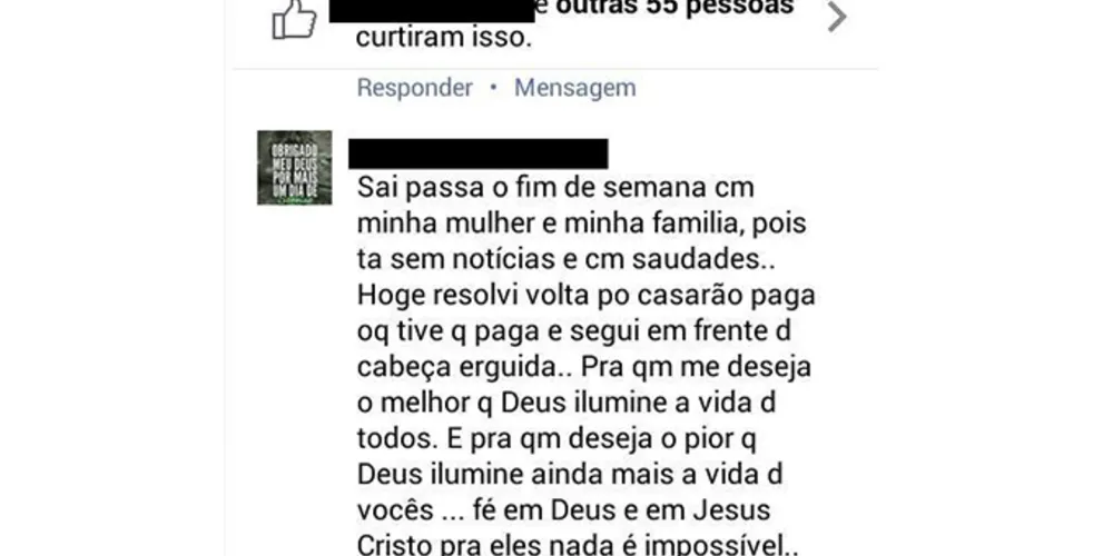 Imagem ilustrativa da imagem Foragido de Castro usa Facebook para avisar que vai voltar