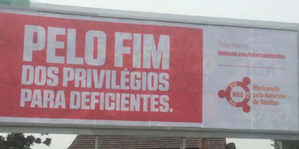 Imagem ilustrativa da imagem Outdoor polêmico é revelado como campanha publicitária