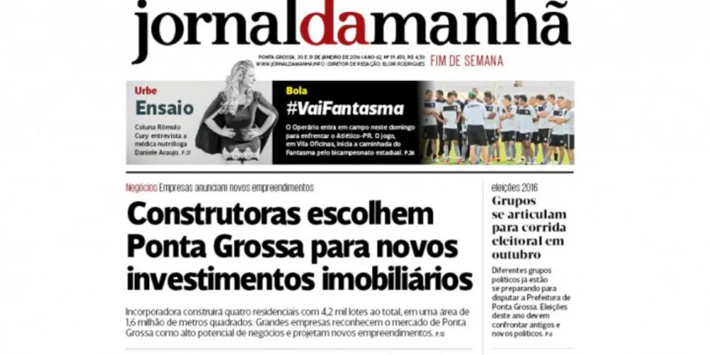 Imagem ilustrativa da imagem Jornal da Manhã evolui em forma e conteúdo