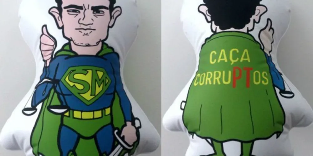 Imagem ilustrativa da imagem Movimentos contra corrupção lançam boneco 'Super Moro'