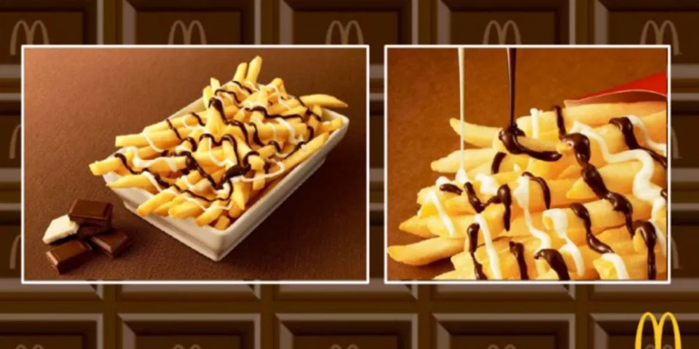 Imagem ilustrativa da imagem McDonald's lança batata com chocolate e 'trava' redes sociais