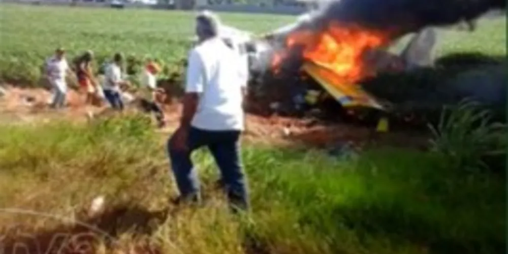 Imagem ilustrativa da imagem Morre a sexta vítima de acidente com avião em Londrina