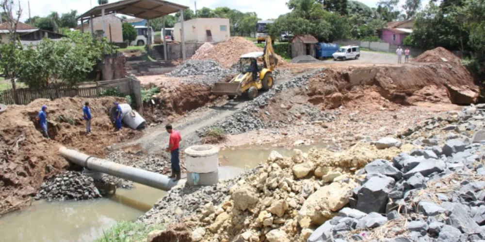 Imagem ilustrativa da imagem Obras avançam em trevo que liga centro de Palmeira a PR-151
