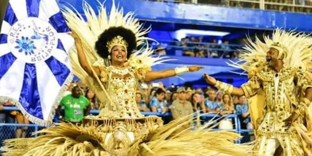 Imagem ilustrativa da imagem Beija-Flor e Mocidade são destaques em desfile no Rio