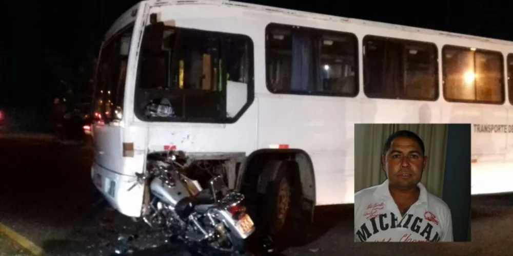 Imagem ilustrativa da imagem Acidente entre moto e ônibus mata pedreiro na BR-373