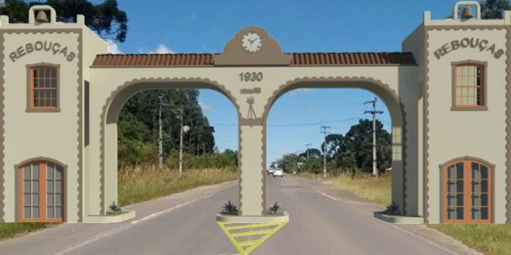 Imagem ilustrativa da imagem Orçado em R$ 50 mil, Rebouças prepara novo portal da cidade