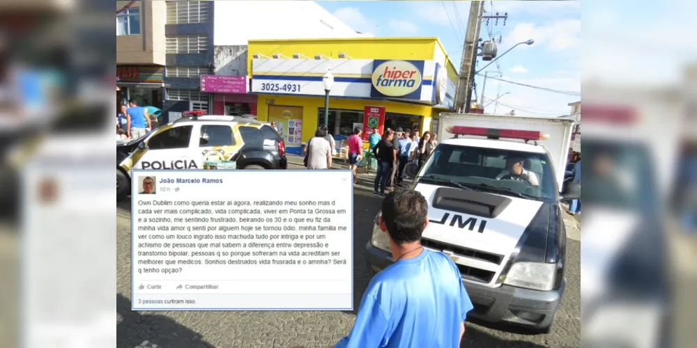 Imagem ilustrativa da imagem Antes de morrer, agente postou desabafo nas redes