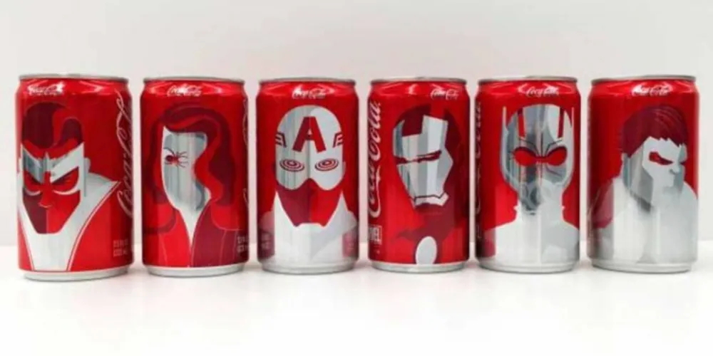 Imagem ilustrativa da imagem Coca e Marvel lançam latinhas inspiradas em super-heróis