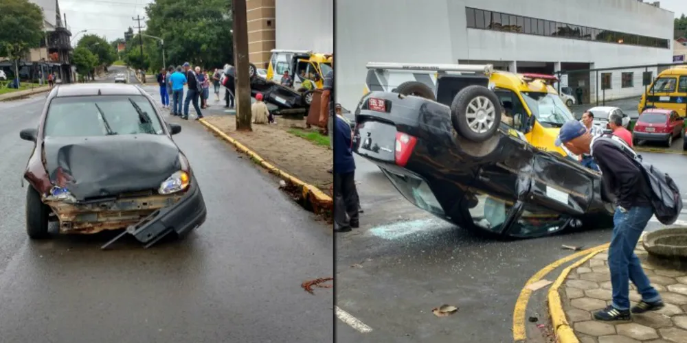 Imagem ilustrativa da imagem Taxista de 80 anos sai ileso de acidente em Telêmaco