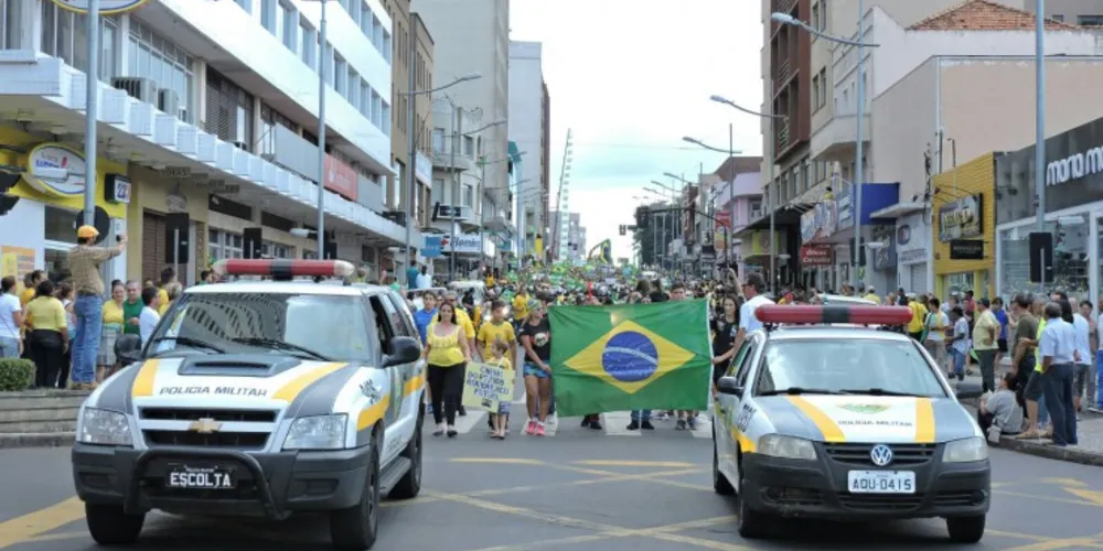 Imagem ilustrativa da imagem Polícia Militar garante segurança às manifestações na região